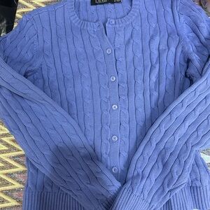 Lauren Ralph Lauren Periwinkle cardigan EXCELLENT CONDITION size XL